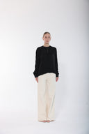 Black Silk Movement Blouse