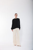 Black Silk Movement Blouse