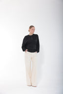 Black Silk Movement Blouse