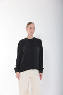 Black Silk Movement Blouse