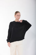 Black Silk Movement Blouse