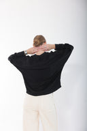Black Silk Movement Blouse