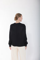 Black Silk Movement Blouse