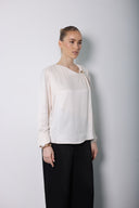 Cream Glow Flow Blouse