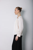 Cream Glow Flow Blouse