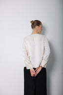 Cream Glow Flow Blouse
