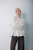 Over Size Wool cashmer Blouse