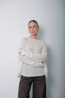Over Size Wool cashmer Blouse