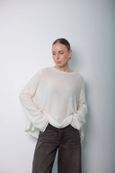 Over Size Wool cashmer Blouse