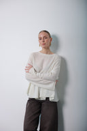 Over Size Wool cashmer Blouse
