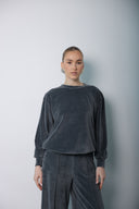 Anthracite Soft Casual Blouse