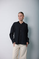 Comfort Touch Black Modal Shirt