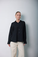 Comfort Touch Black Modal Shirt