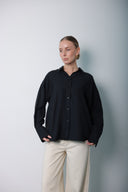 Comfort Touch Black Modal Shirt