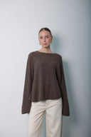 Over Size Wool cashmer Blouse