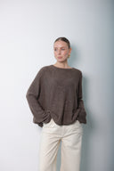 Over Size Wool cashmer Blouse