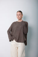Over Size Wool cashmer Blouse