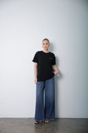 Dark Bule wide leg  jeans