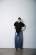 Dark Bule wide leg  jeans