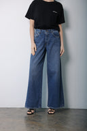 Dark Bule wide leg  jeans