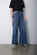 Dark Bule wide leg  jeans