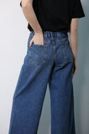 Dark Bule wide leg  jeans