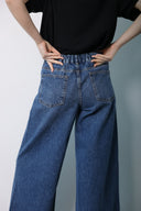 Dark Bule wide leg  jeans