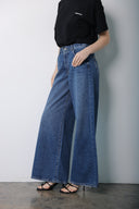 Dark Bule wide leg  jeans