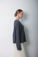 Over Size Wool cashmer Blouse