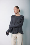 Over Size Wool cashmer Blouse