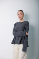 Over Size Wool cashmer Blouse
