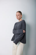 Over Size Wool cashmer Blouse