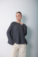 Over Size Wool cashmer Blouse