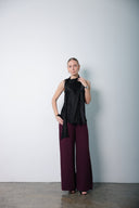Deep Burgundy Power Pants