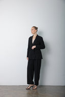 Midnight Statement Blazer Suit Set