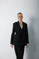 Midnight Statement Blazer Suit Set