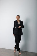Midnight Statement Blazer Suit Set