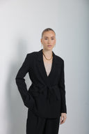 Midnight Statement Blazer Suit Set