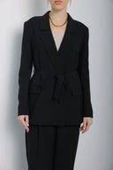 Midnight Statement Blazer Suit Set